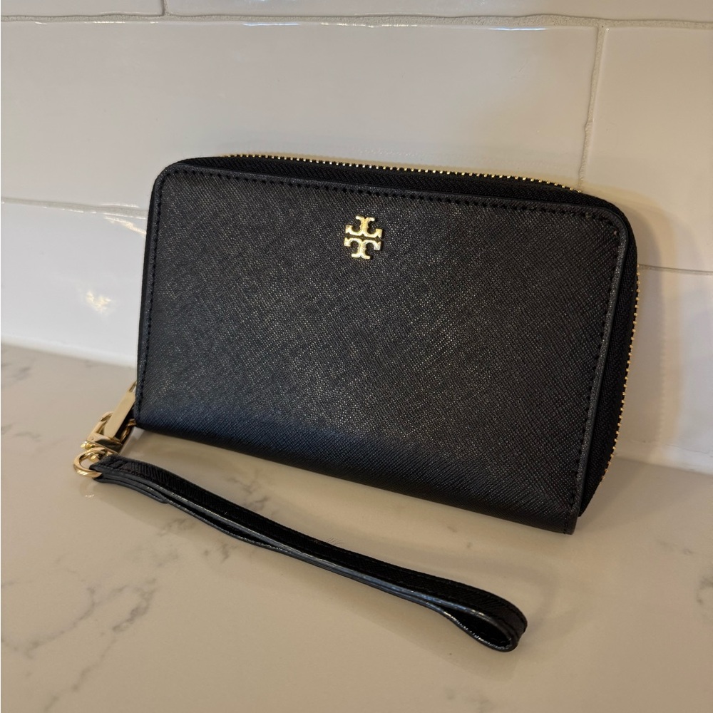 Tory Burch Black Wristlet